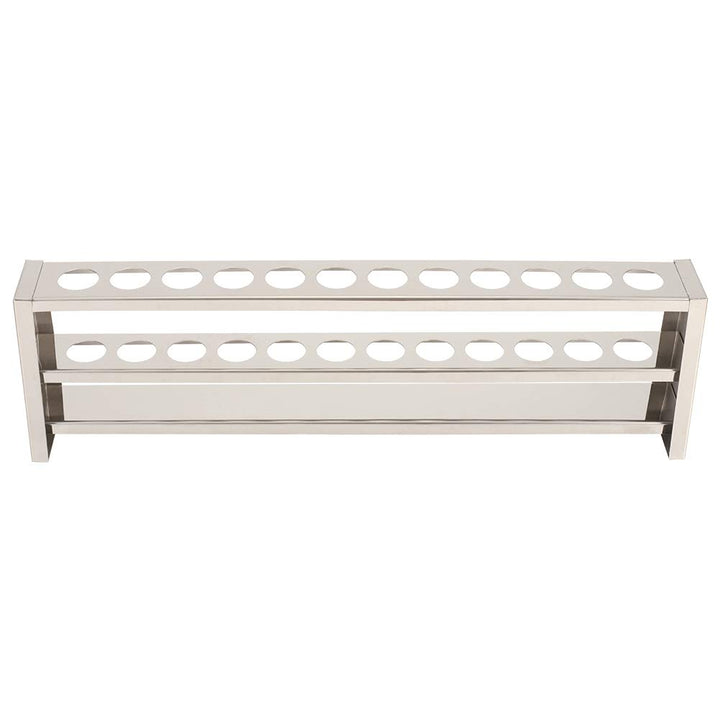 12 Löcher Reagenzglasständer Lochdurchmesser 2,3 cm, Edelstahl Farbmetrischer Röhrchenhalter Rack Ze