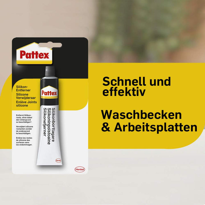 Pattex Silikonentferner, Fugenentferner für rückstandsfreies Entfernen alter Silikonreste im Sanitär