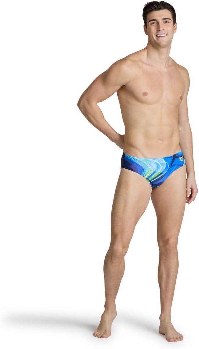 ARENA Herren Men's Visual Waves Swim Briefs Swim Briefs (1er Pack), 48