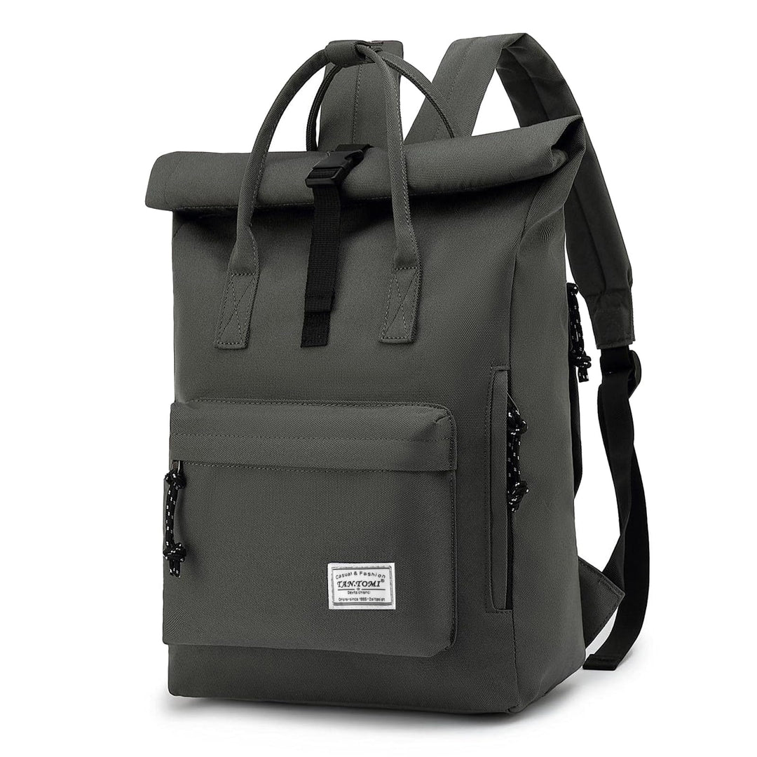TANTOMI Laptop Rucksack, Rucksack Laptop Tasche 15,6 Zoll, Rucksack Damen und Herren weit öffenbar,