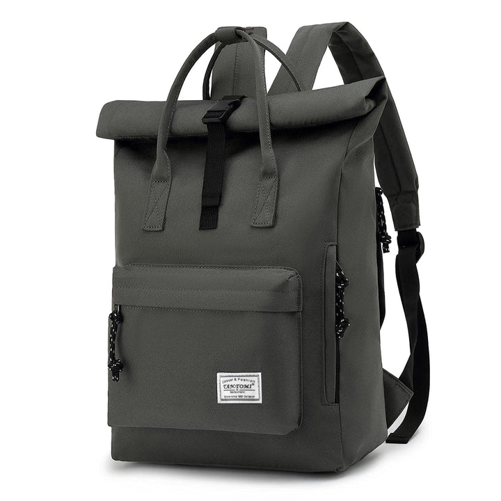 TANTOMI Laptop Rucksack, Rucksack Laptop Tasche 15,6 Zoll, Rucksack Damen und Herren weit öffenbar,