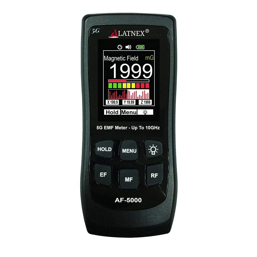 LATNEX AF-5000 5G EMF-Messgerät RF Detektor Tester und Leser mit Kalibrierungszertifikat – Testet un
