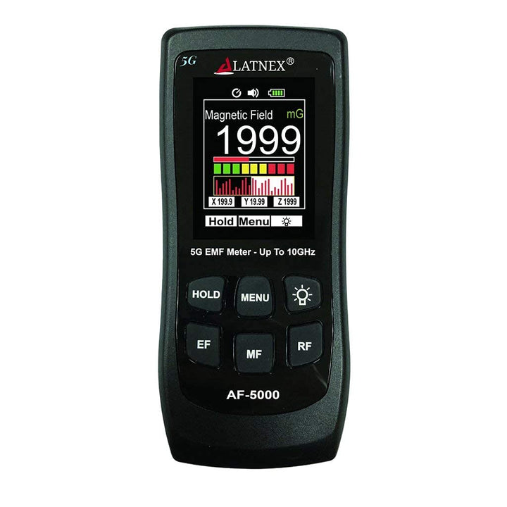 LATNEX AF-5000 5G EMF-Messgerät RF Detektor Tester und Leser mit Kalibrierungszertifikat – Testet un