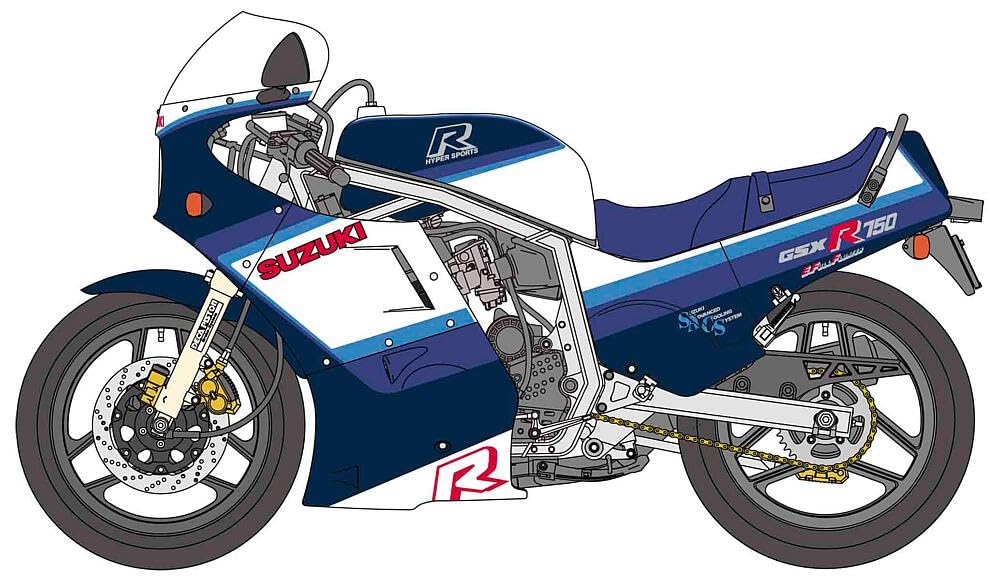 Hasegawa BK7 1/12 Suzuki GSX-R750 Modellbau