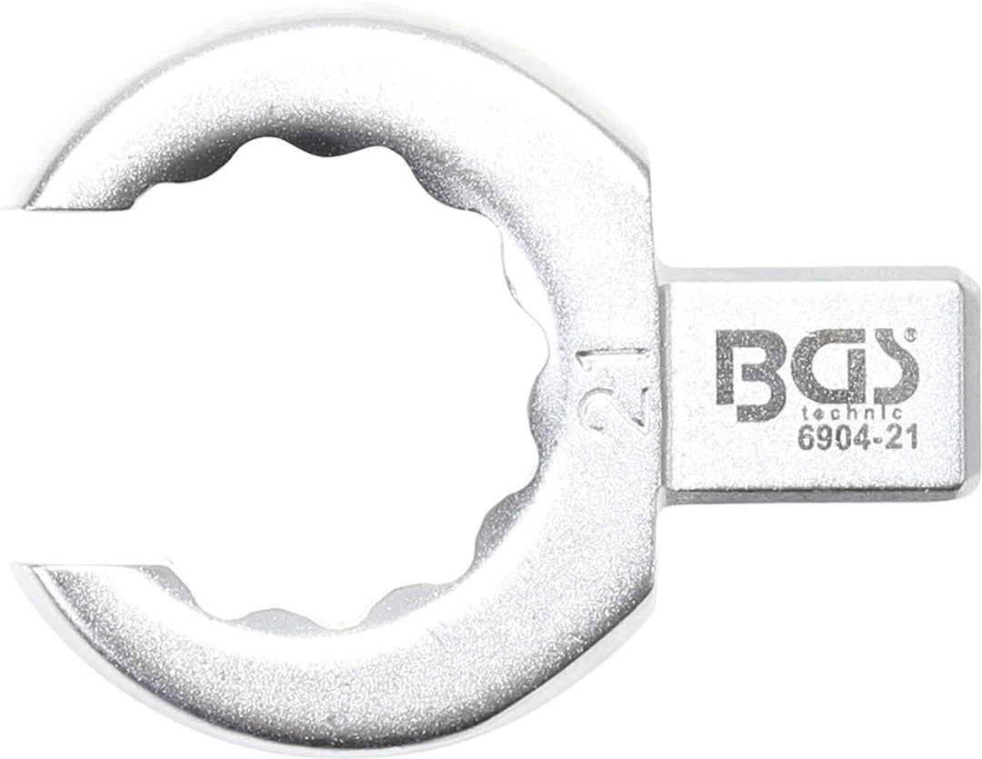 BGS 6904-21 | Einsteck-Ringschlüssel | offen | 21 mm | Aufnahme 9 x 12 mm, 21 mm