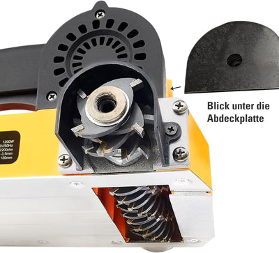 BAUTEC Sanierungsfräse 1200W » Fräsbreite 150mm » Putzfräse, Renovierungsfräse, Betonfräse, Walzenfr
