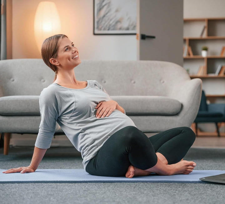 Glamexx24 Gymnastikmatte Fitnessmatte Premium Yogamatte, rutschfest und dick extra Grössen, inkl. Tr