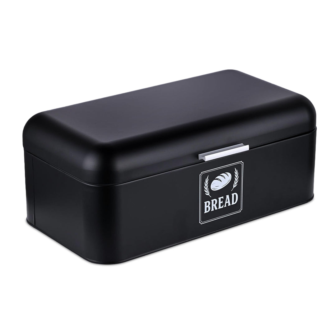 Relaxdays Brotkasten, Brotbox mit Deckel & Griff, HBT: 17x42x24 cm, Brot aufbewahren, Brotkiste Retr