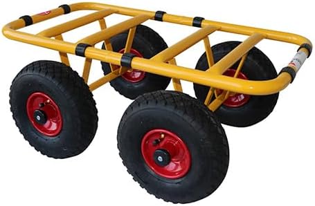 Ravendo Plattenwagen Transportwagen Dolly 4 Rad 300 Kg TD 300-4W Schwerlast Lasten Karre Transportka