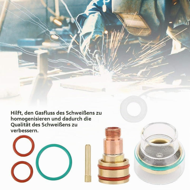 WIG-Gaslinsen-Spannzangen, WIG-Schweisskit WIG-Schweissbrenner-Zubehör TFM53NCN WIG-Brennerglasbeche