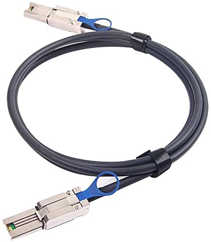 10Gtek 6G External Mini SAS Kabel SFF-8088 zu SFF-8088, 100-Ohm, 0.5-Meter(1.65-ft) SFF-8088 to SFF-