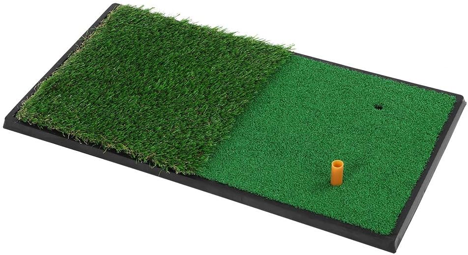 Ejoyous Übungsmatte Trainingsmatte, Golfmatte Abschlagmatte Schlagmatten Grasmatte mit 2 Arten Rasen
