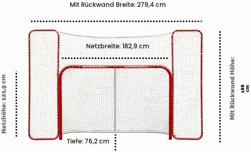 WINNWELL Proform Hockeytor 72" mit Backstop