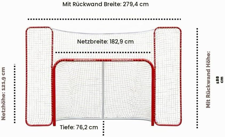 WINNWELL Proform Hockeytor 72" mit Backstop