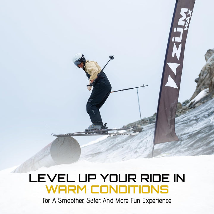 ZUMWax RUB ON WAX Ski/Snowboard - WARM Temperature - 70 gram - INCREDIBLY FAST!!! Excellent spring w