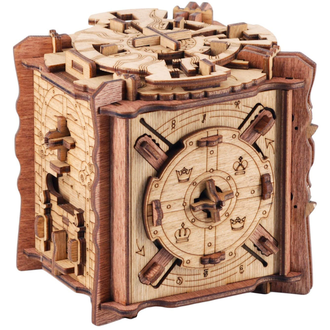 iDventure Cluebox - Das Geheimnis von Camelot - Escape Room Spiel - 3D Holzpuzzle - Sequenzielle Gel