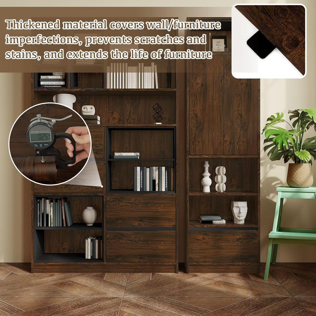Abyssaly Klebefolie Möbel Holzoptik Vintage Möbelfolie Selbstklebend 90cm x 300cm Dekoration Folie f