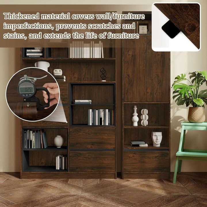 Abyssaly Klebefolie Möbel Holzoptik Vintage Möbelfolie Selbstklebend 90cm x 300cm Dekoration Folie f