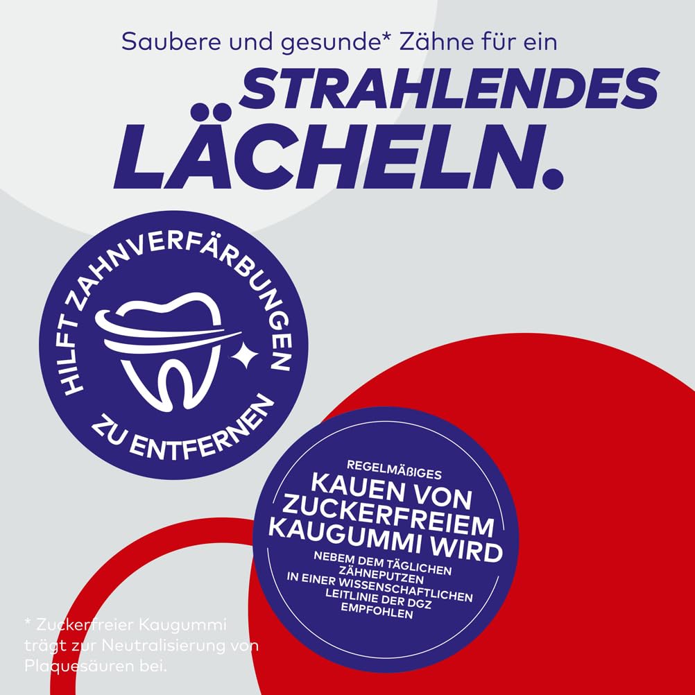 Extra Professional White, Zuckerfreier Kaugummi, Packung mit 150x2 Dragees, 300 Kaugummis insgesamt