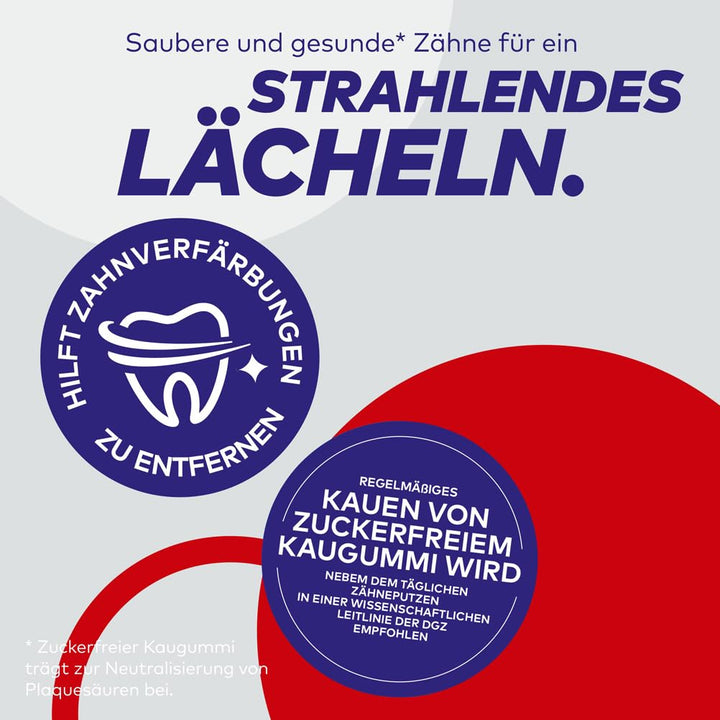 Extra Professional White, Zuckerfreier Kaugummi, Packung mit 150x2 Dragees, 300 Kaugummis insgesamt