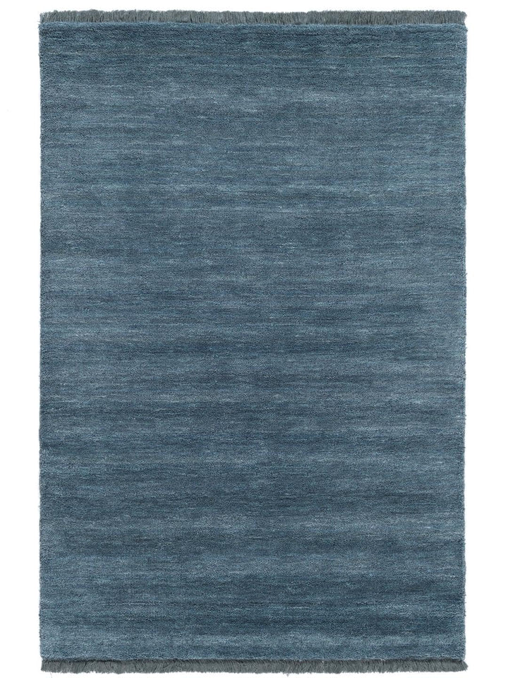 RugVista Handloom Fringes Teppich - Dunkeltürkis 80x120 80 x 120 cm (Rechteckig) Dunkel Teal, 80 x 1