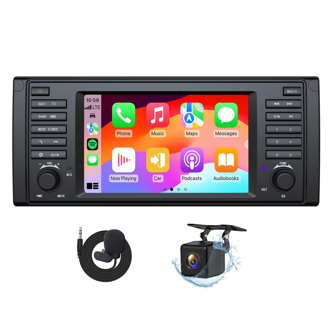 Eonon 7 Zoll Android 14 3+32 GB für BMW 5 E39 (1995-2002) GPS CarPlay Android Auto WiFi USB EQ Bluet