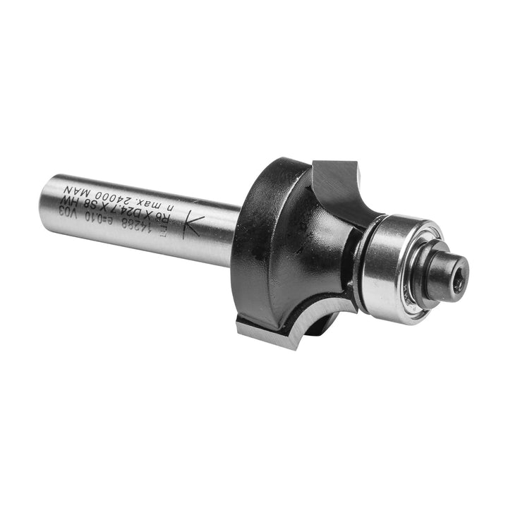 ENT 14288 Abrundfräser HW, Schaft (S) 8 mm, Durchmesser (D) 24,7 mm, NL 12,7 mm, R 6 mm, SL 32 mm, m