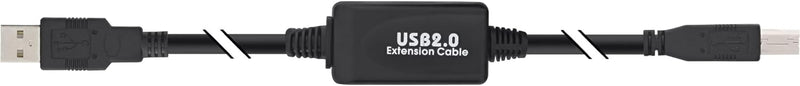 InLine 34511I USB 2.0 Kabel, aktiv mit Signalverstärkung "Repeater", A an B, 10m Single, Single