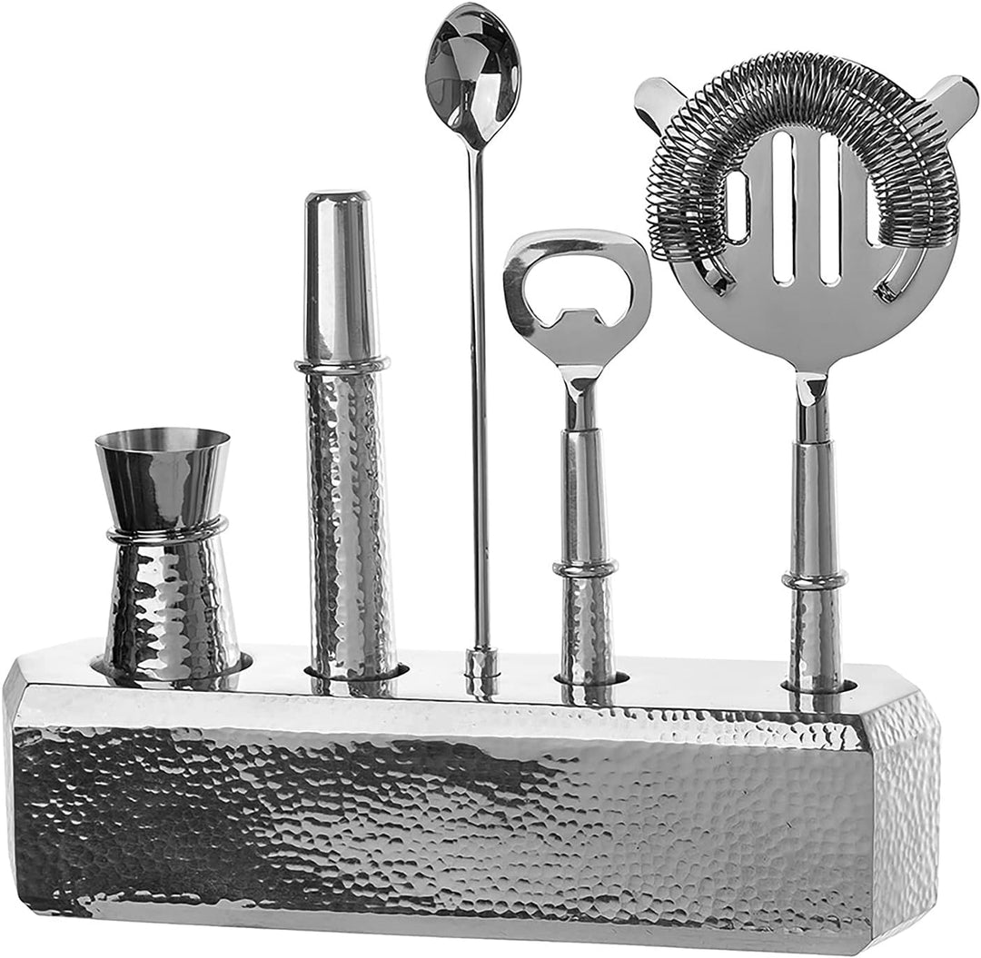 Fink Cocktail Set 6-teilig für Longdrinks Mixgetränke – Cocktail Zubehör aus Edelstahl für Küche Hau