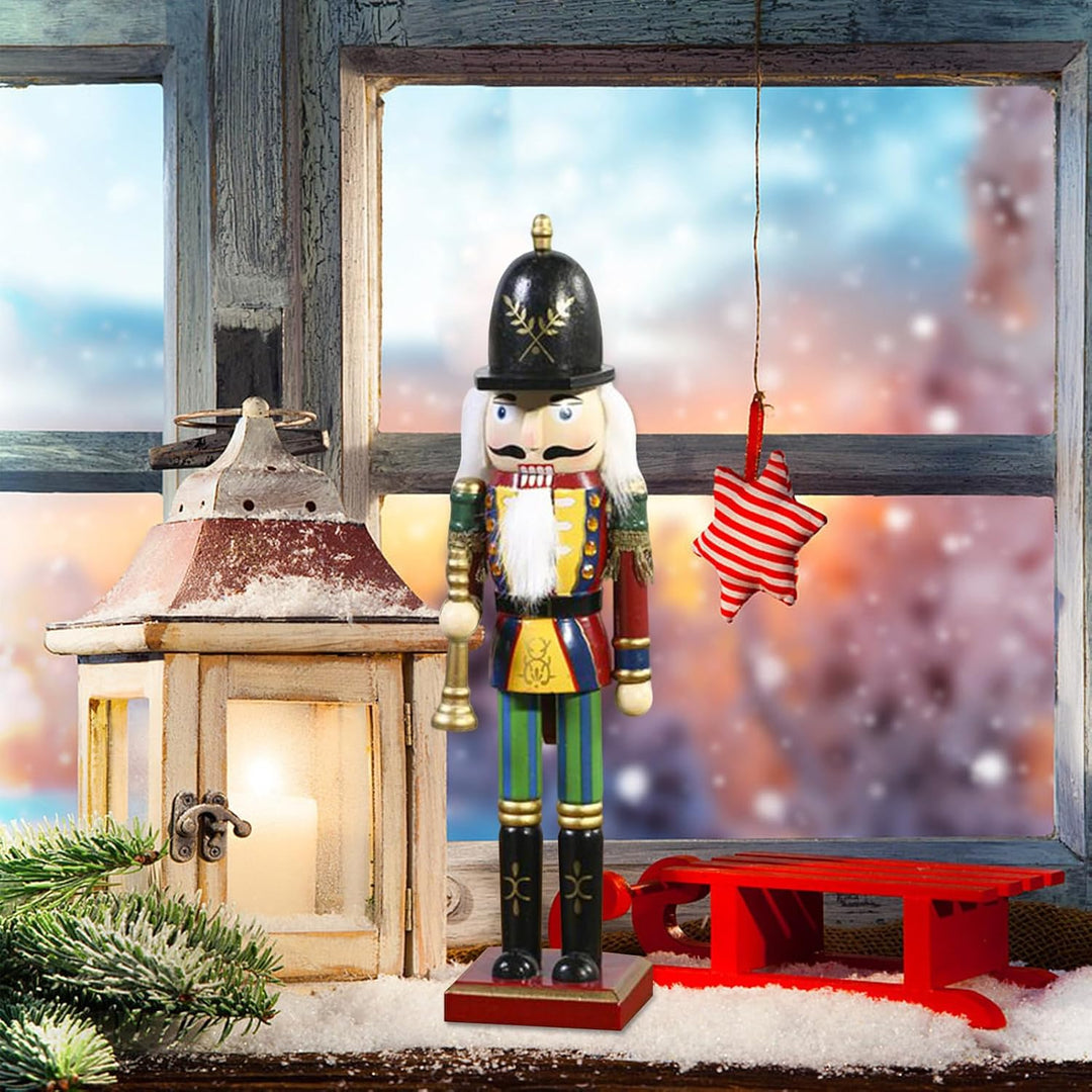 Weihnachtsnussknacker - Weihnachtspuppe Nussknacker Deko | Traditioneller Nussknacker Für Fensterban