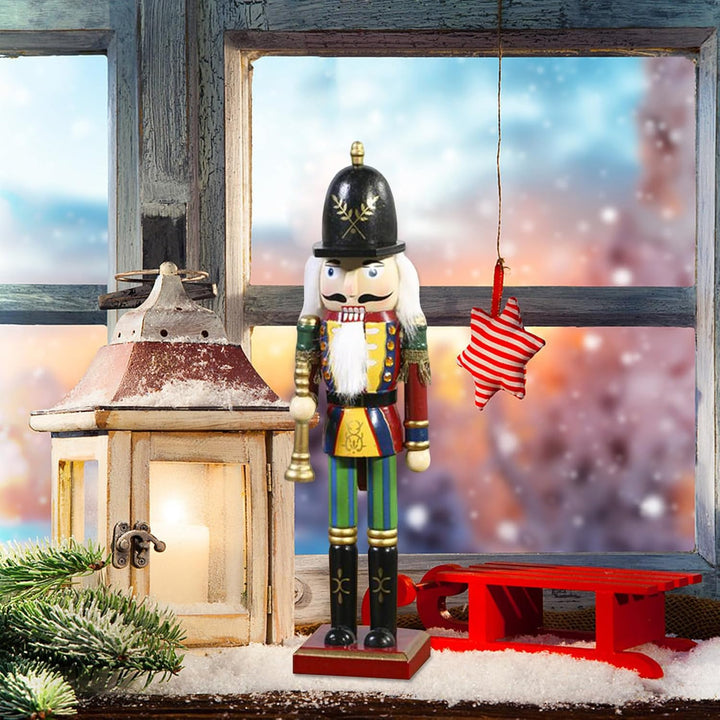 Weihnachtsnussknacker - Weihnachtspuppe Nussknacker Deko | Traditioneller Nussknacker Für Fensterban