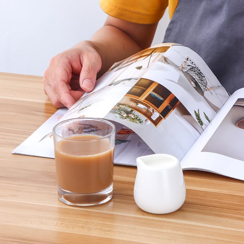 Milchkännchen Porzellan,YouXiaor 20 Stück Weisse Milchkännchen Porzellan, Präsentkorb Leer Geschenk