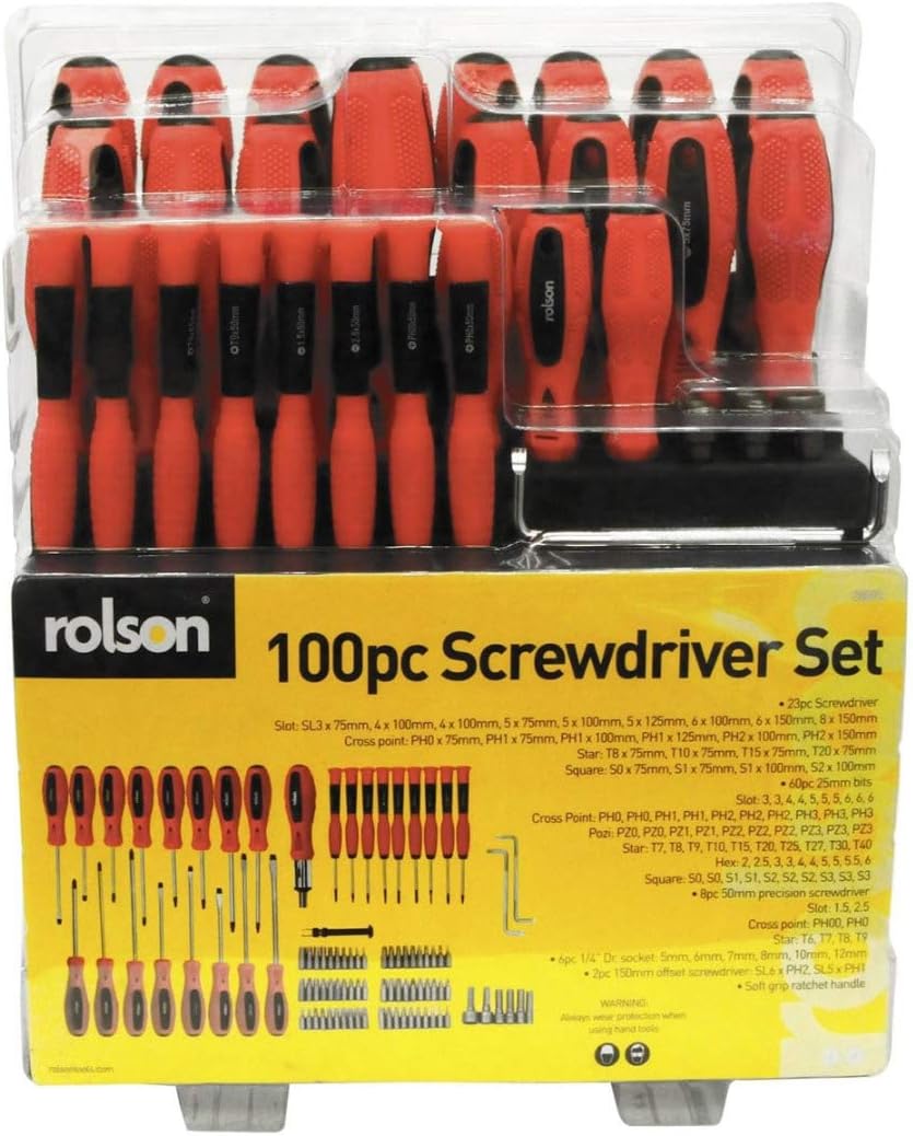 Rolson 28895 Schraubendreher-Set, Nylon/A, Einheitsgrösse