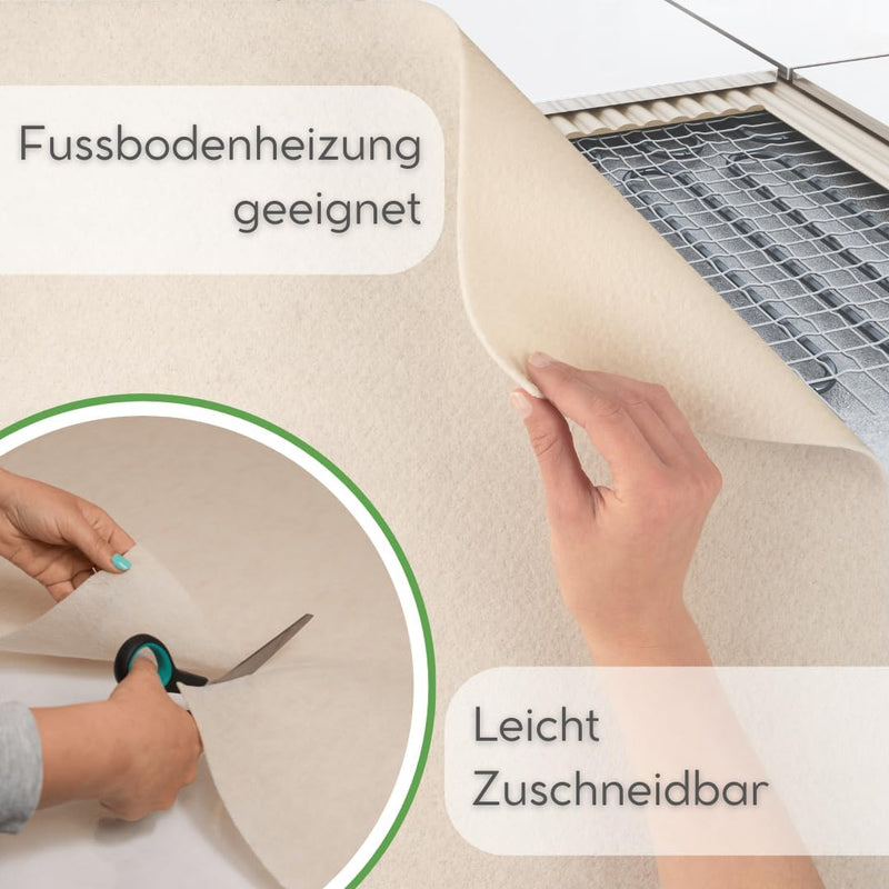 flex it® Basic - Antirutschmatte für Teppich 150x230 cm rutschfeste Teppich Antirutschunterlage Vlie