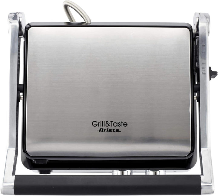 Ariete 1918 Grill&Taste Elektrogrill, 2000 W, herausnehmbare Platten, Schwimmplatte, 5 Temperaturstu