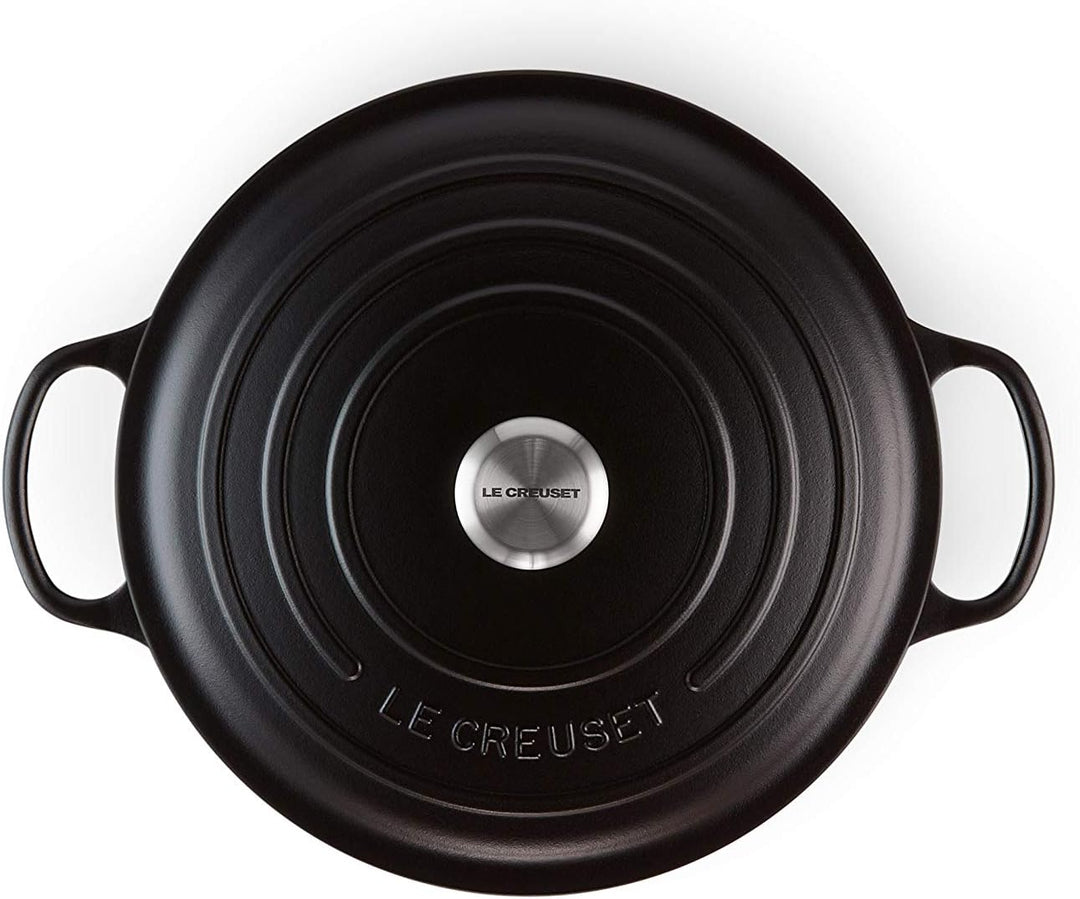 Le Creuset Signature Gusseisen-Bräter mit Deckel, Ø 30 cm, Rund, Für alle Herdarten und Induktion ge