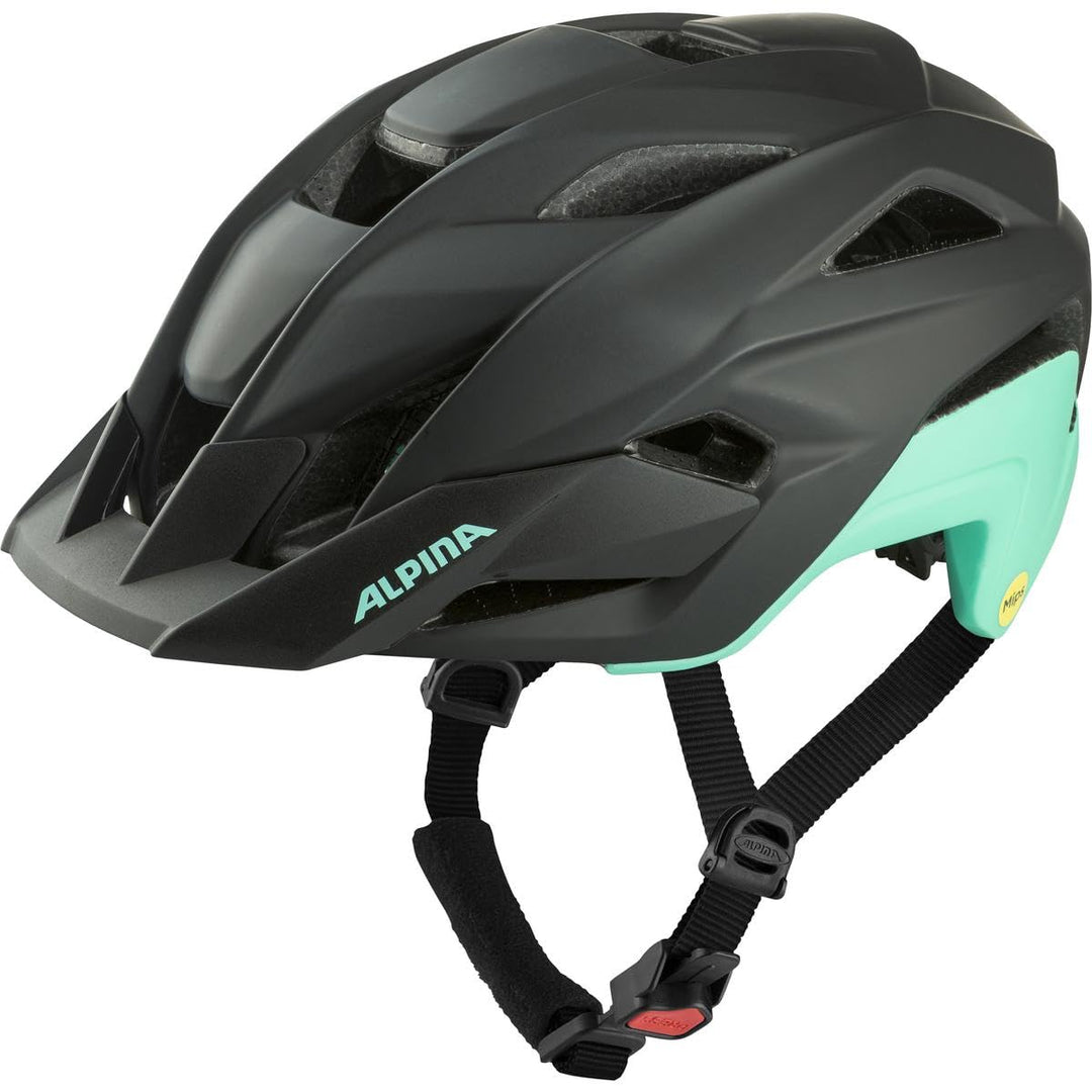 Alpina Stan MIPS Fahrradhelm - Black Turquoise mat 51-55 cm, 51-55 cm