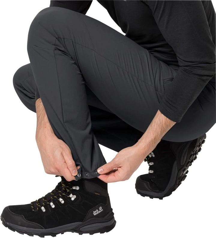 Jack Wolfskin Herren Holdsteig Wanderhose 46 Schwarz, 46 Schwarz