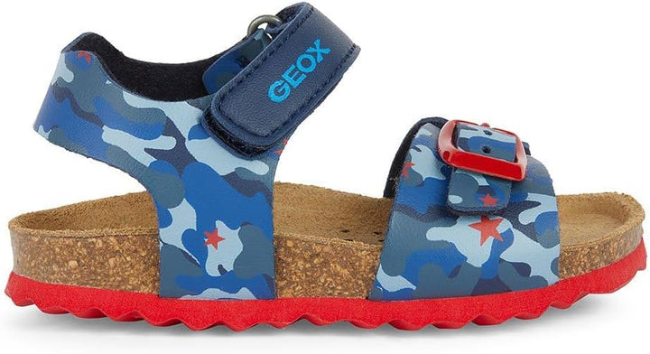 Geox Jungen B Chalki Boy Sandale 20 EU Navy Red, 20 EU Navy Red