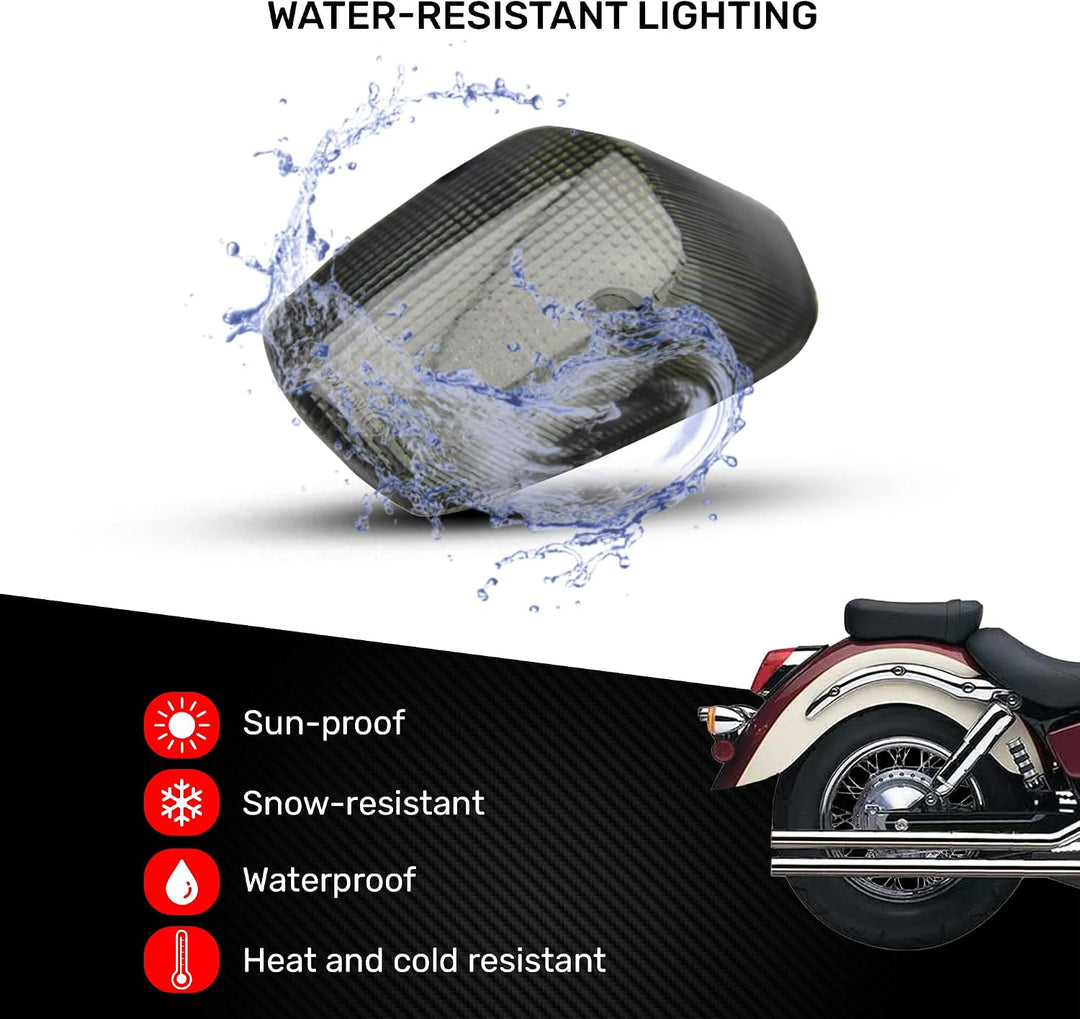 aVDB-moto LED Bremslicht kompatibel mit HONDA Shadow ACE 750 2002-2003, Shadow SABRE 1100 2000-2008,