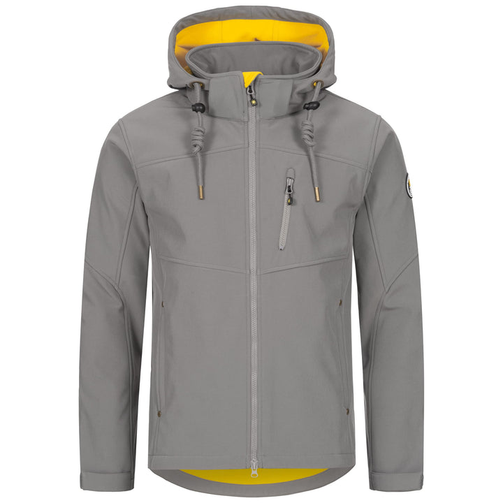 Ankerglut Herren Herren Softshelljacke mit Abnehmbarer Kapuze Übergangsjacke Windbreaker #Ankerglutf
