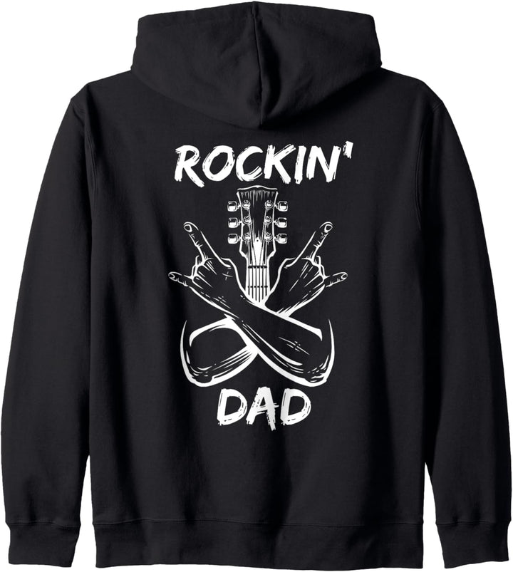 Rockin' Dad Gitarre Rock Music Geburtstag Vatertag Kapuzenjacke