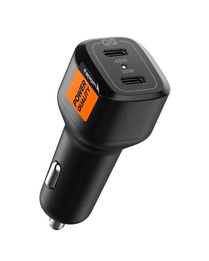 Spigen USB C Auto Ladegerät 75W Dual USB Schnellladung PD PPS 3.0 45W + 30W Zigarettenanzünder für G