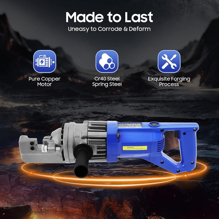 Hydraulischer elektrischer Bolzenschneider, 850 W, 4 – 16 mm, hydraulischer Betonstahl, 3 Sekunden S