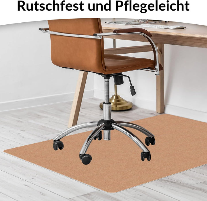 ANRO Bodenschutzmatte Bürostuhl Unterlage Schreibtischstuhl Unterlage Bürostuhl Teppich rutschfeste