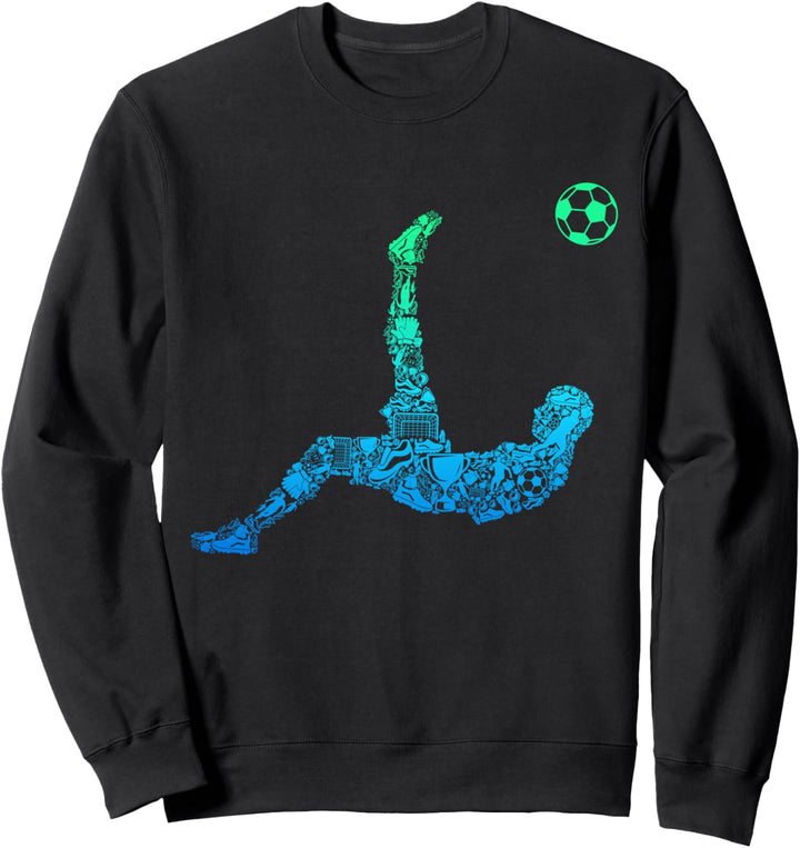 Fussball Fussballer Fussballspieler Kinder Jungen Sweatshirt