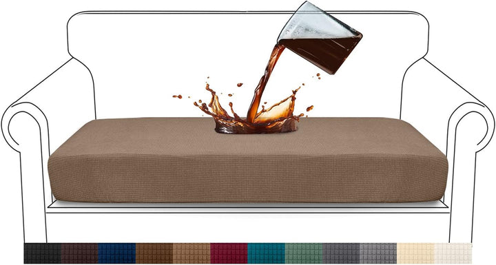 Granbest Premium Wasserdicht Sofa Sitzkissenbezug, High Stretch Jacquard Sitzkissenschutz Sofasitzbe