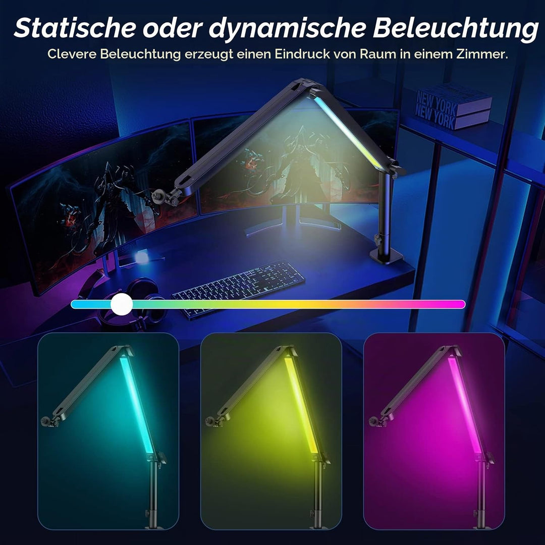 YOUSHARES RGB Mikrofon Arm kompatibel mit Shure SM7B, MV7, HyperX QuadCast, ProCast, Blue Yeti, Rode