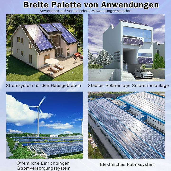 Warmfay Überspannungsschutz PV Solar Blitzschutz 1000V DC 32A T2, PV Anschlusskasten 1 String 6 Modu