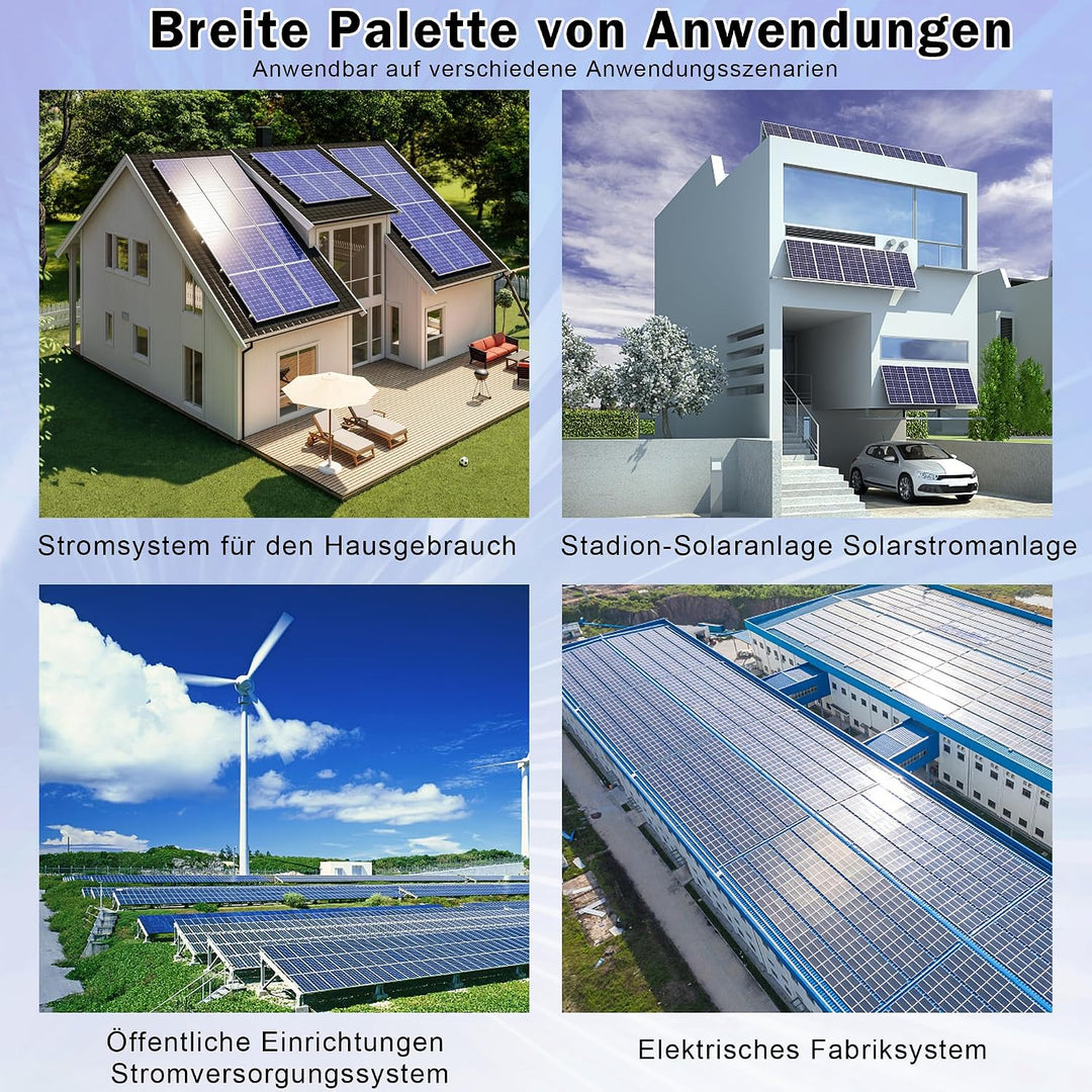 Warmfay Überspannungsschutz PV Solar Blitzschutz 1000V DC 32A T2, PV Anschlusskasten 1 String 6 Modu